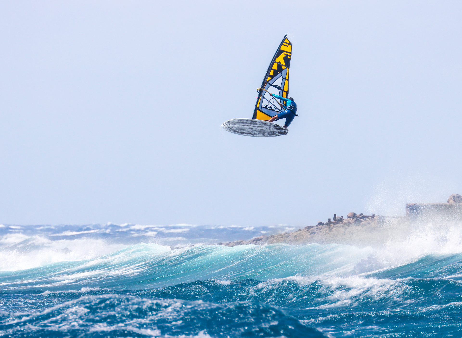 zluta yellow salt pro freestyle wave windsurfing karlin